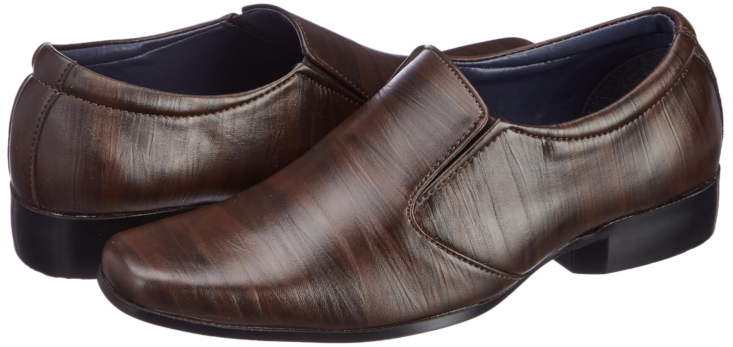 Bata Men's Brown Slip-On Formal Shoes - Image 2