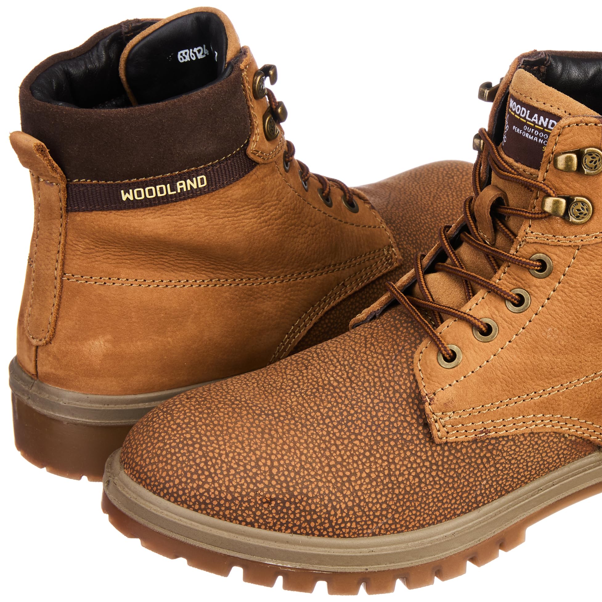 Woodland Men's Camel Nubuk Boots - Image 2
