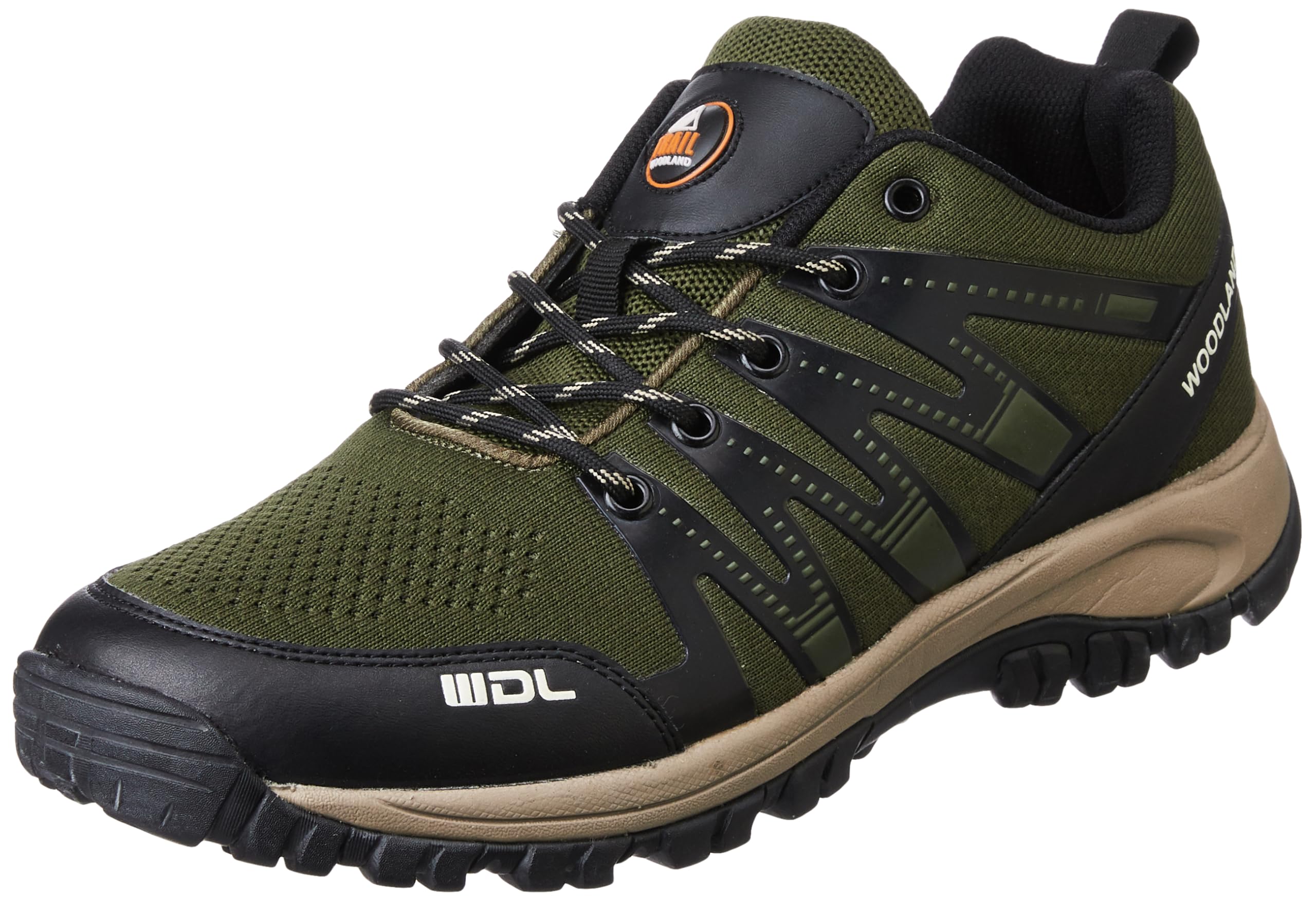 Woodland Men's Olive Green Hiking Shoes