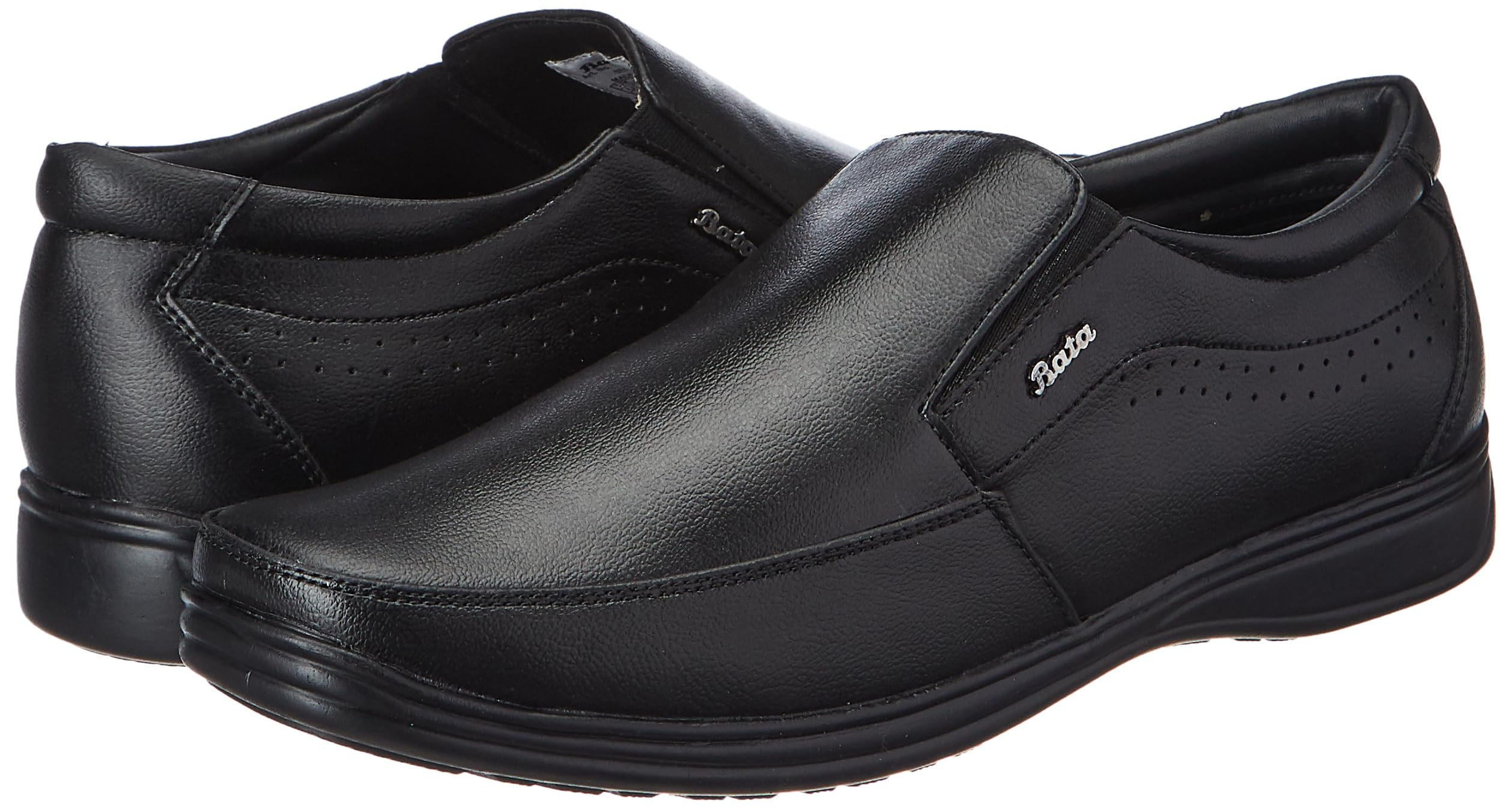 Bata Men's Slip-on Formal Shoes - Black - Image 2