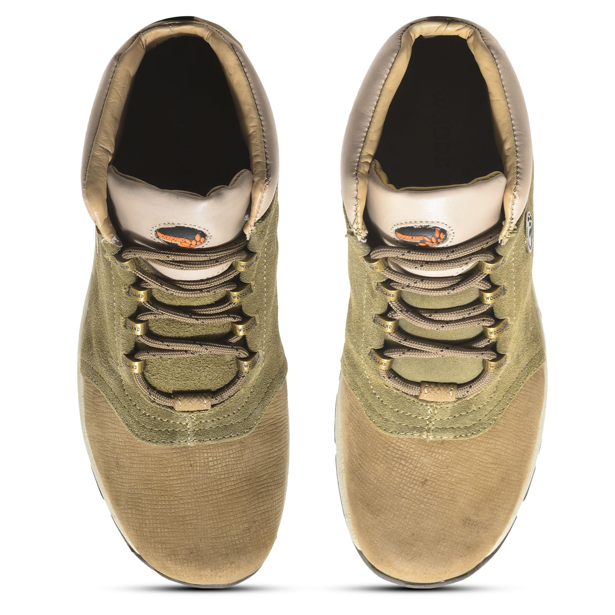 Woodland Men's Khaki Leather Boots - Image 3