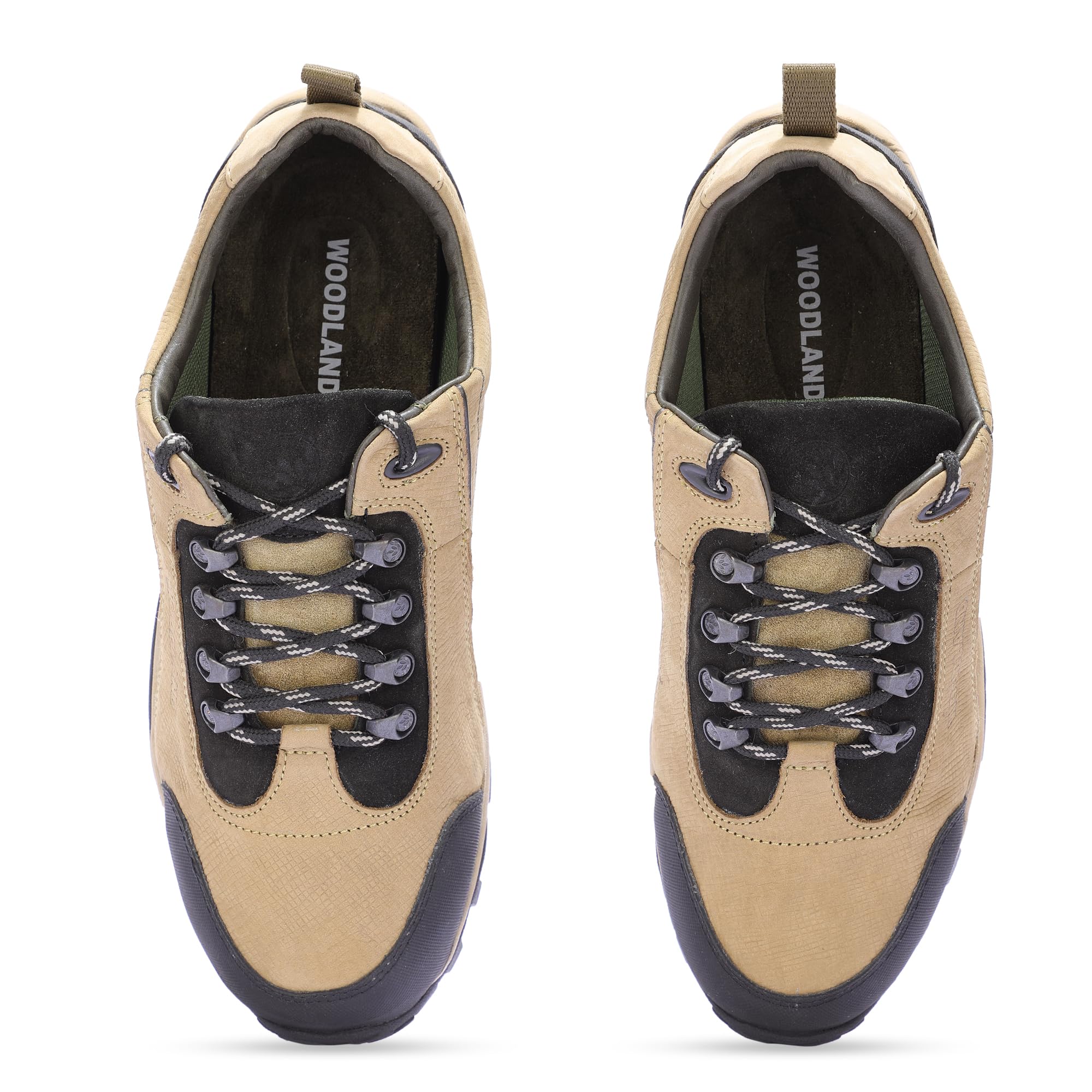 Woodland Men's Khaki Leather Casual Shoes - Image 5