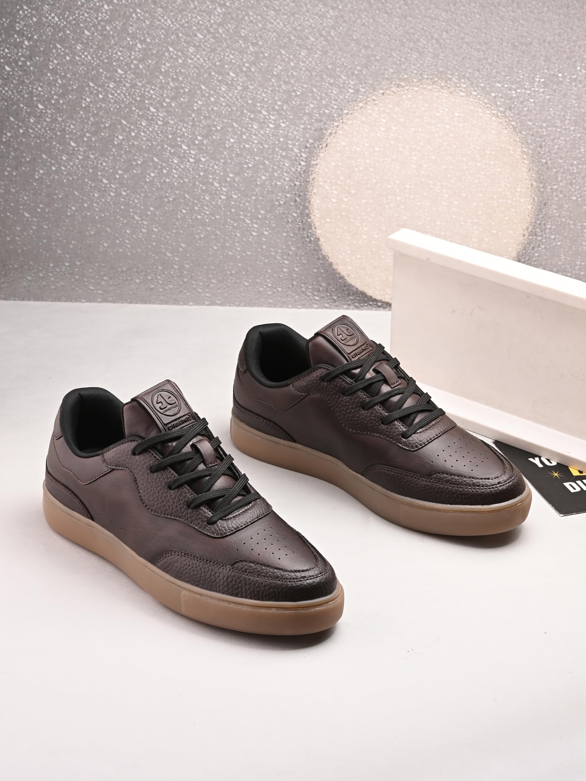 OFF LIMITS Men Bomba Casual Sneakers - Brown/Gum - Image 2