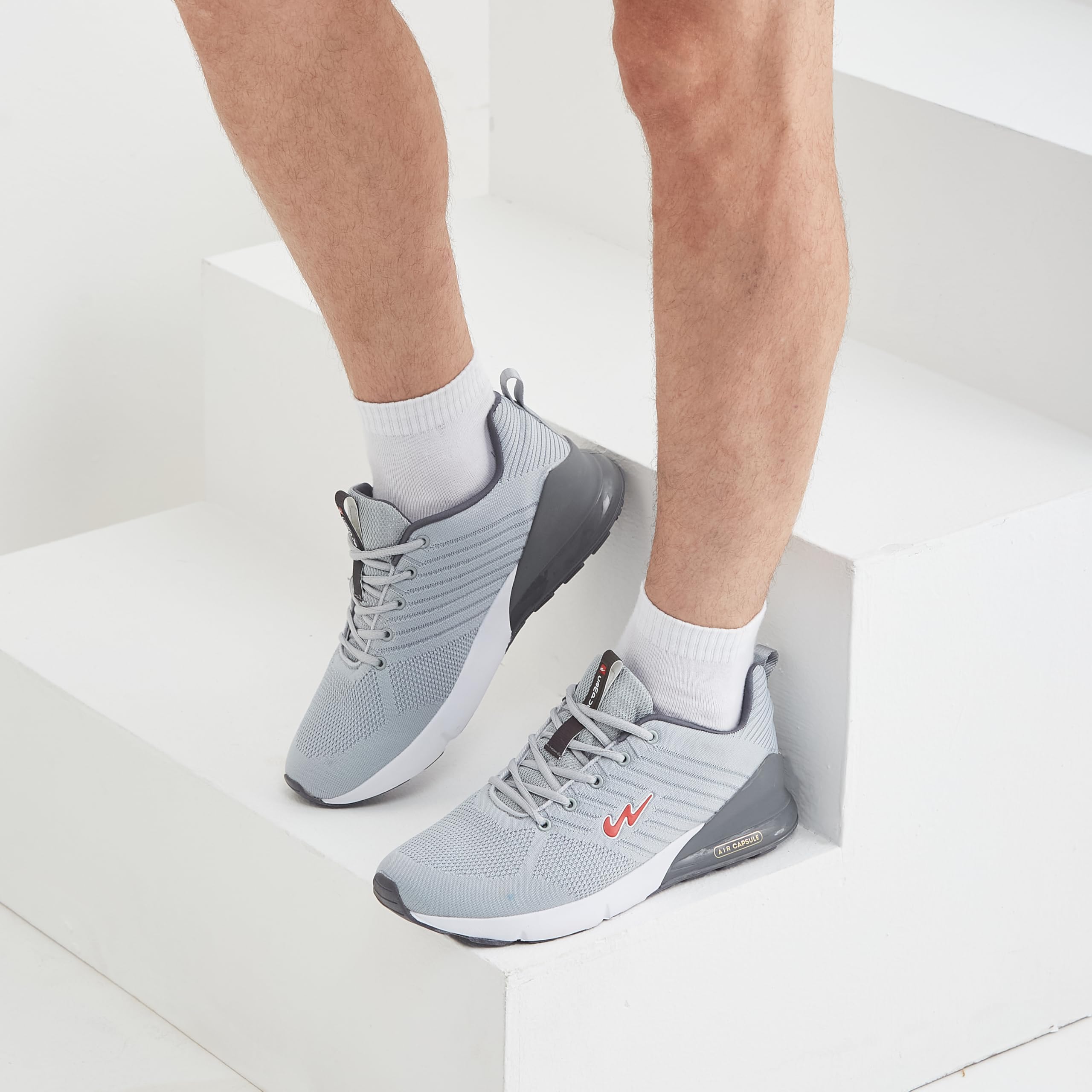 Campus Men's Grey Running Shoes - Image 4