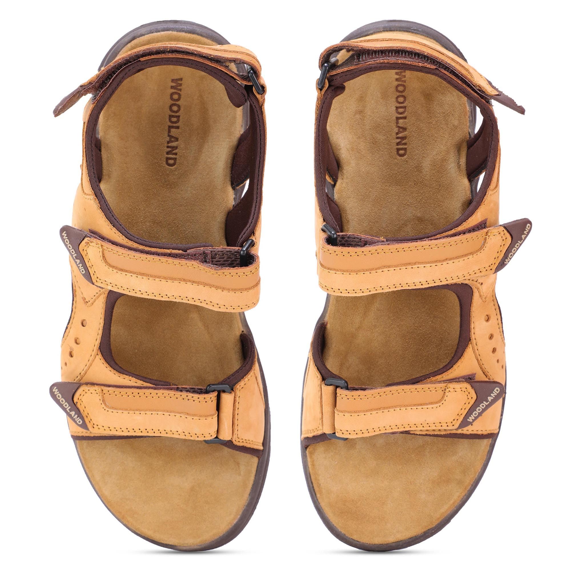 Woodland Men's Leather Sandal - Tan - Image 3