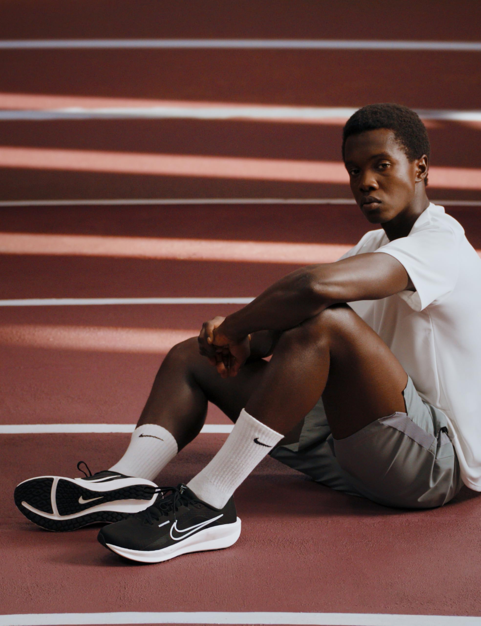 Nike Downshifter 13 Running Shoes - Black/White - Image 2