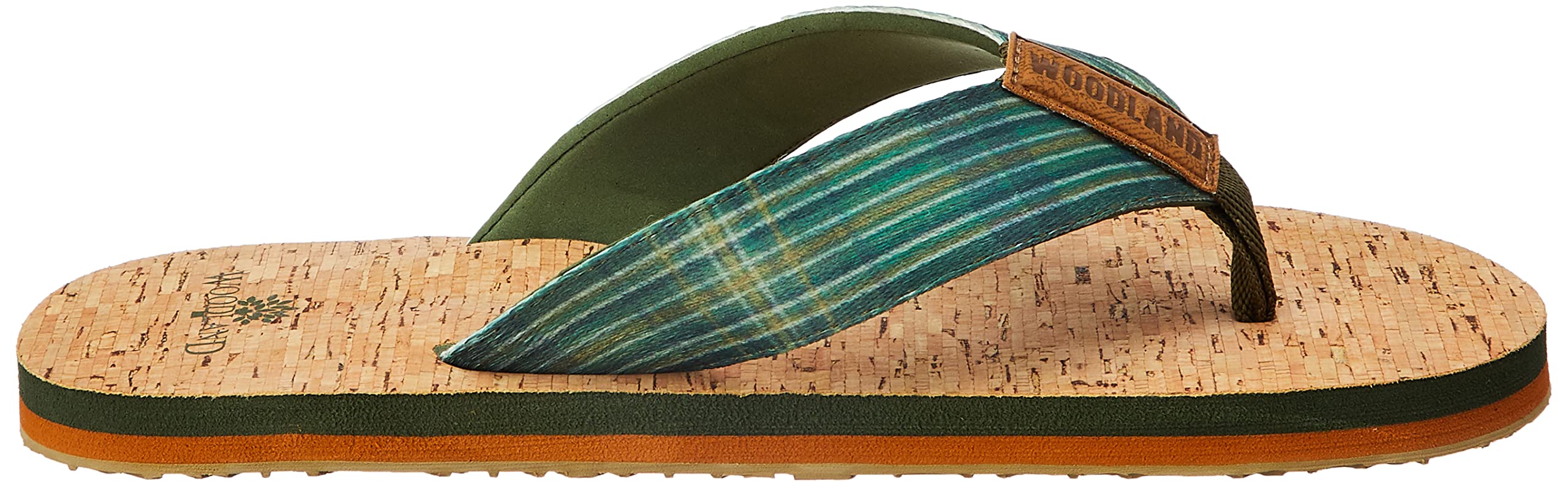 Woodland Men's Green PU Slipper - Image 4