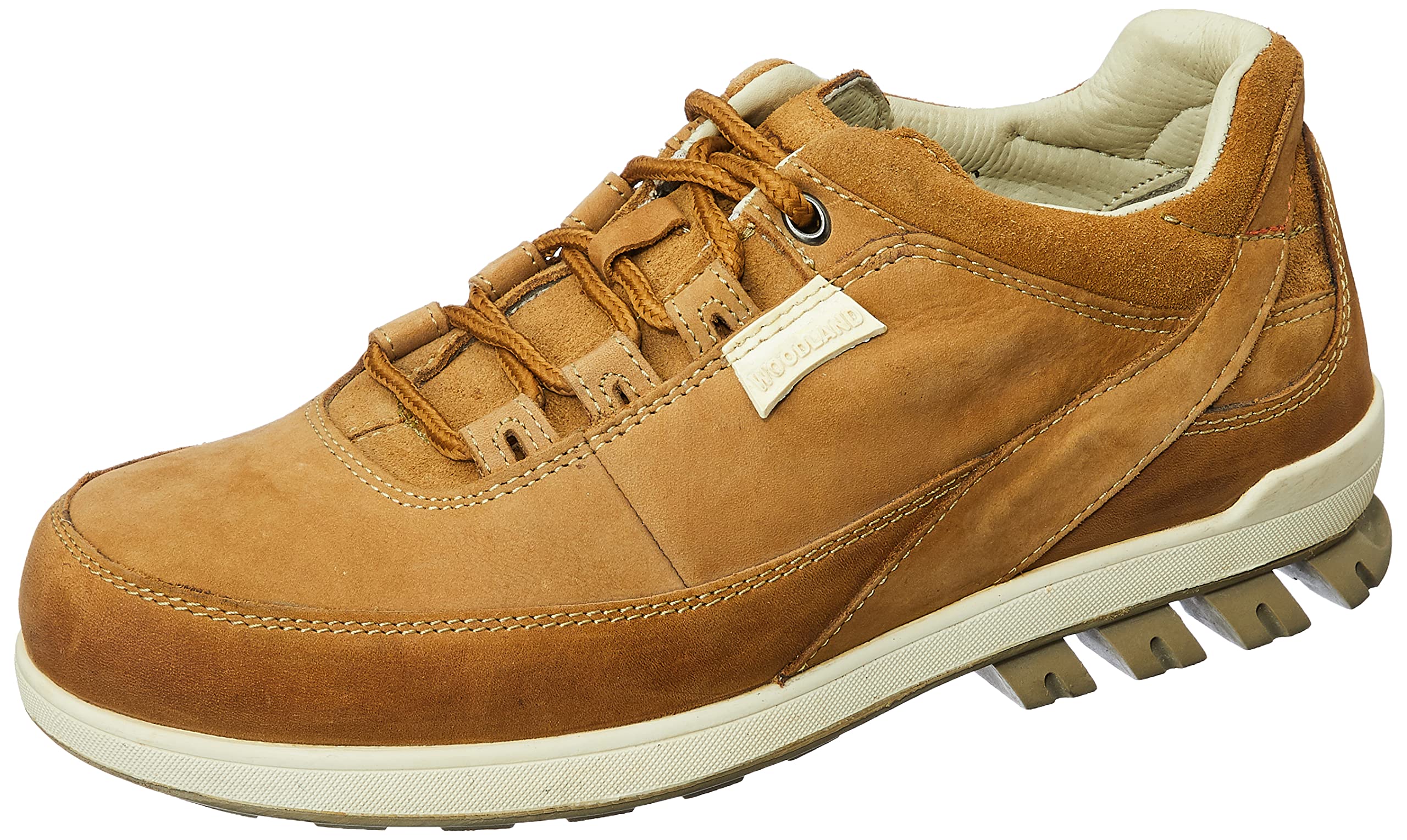 Woodland Men's Yellow Leather Casual Shoe