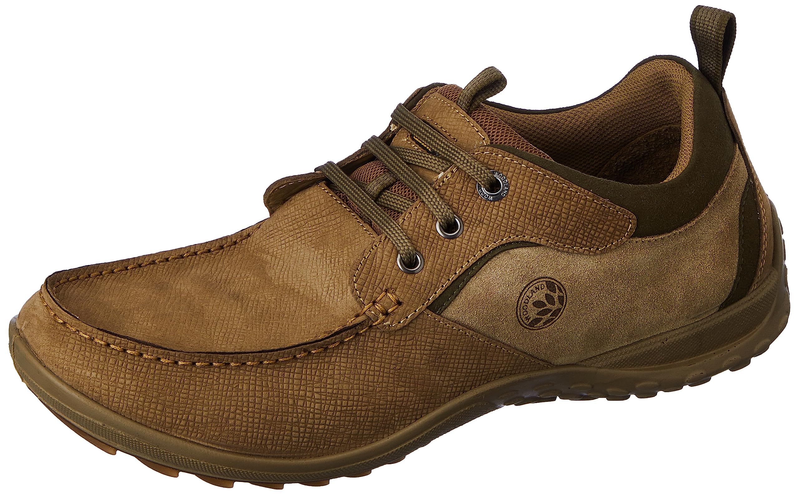 Woodland Men's Dubai Khaki Leather Casual Shoe
