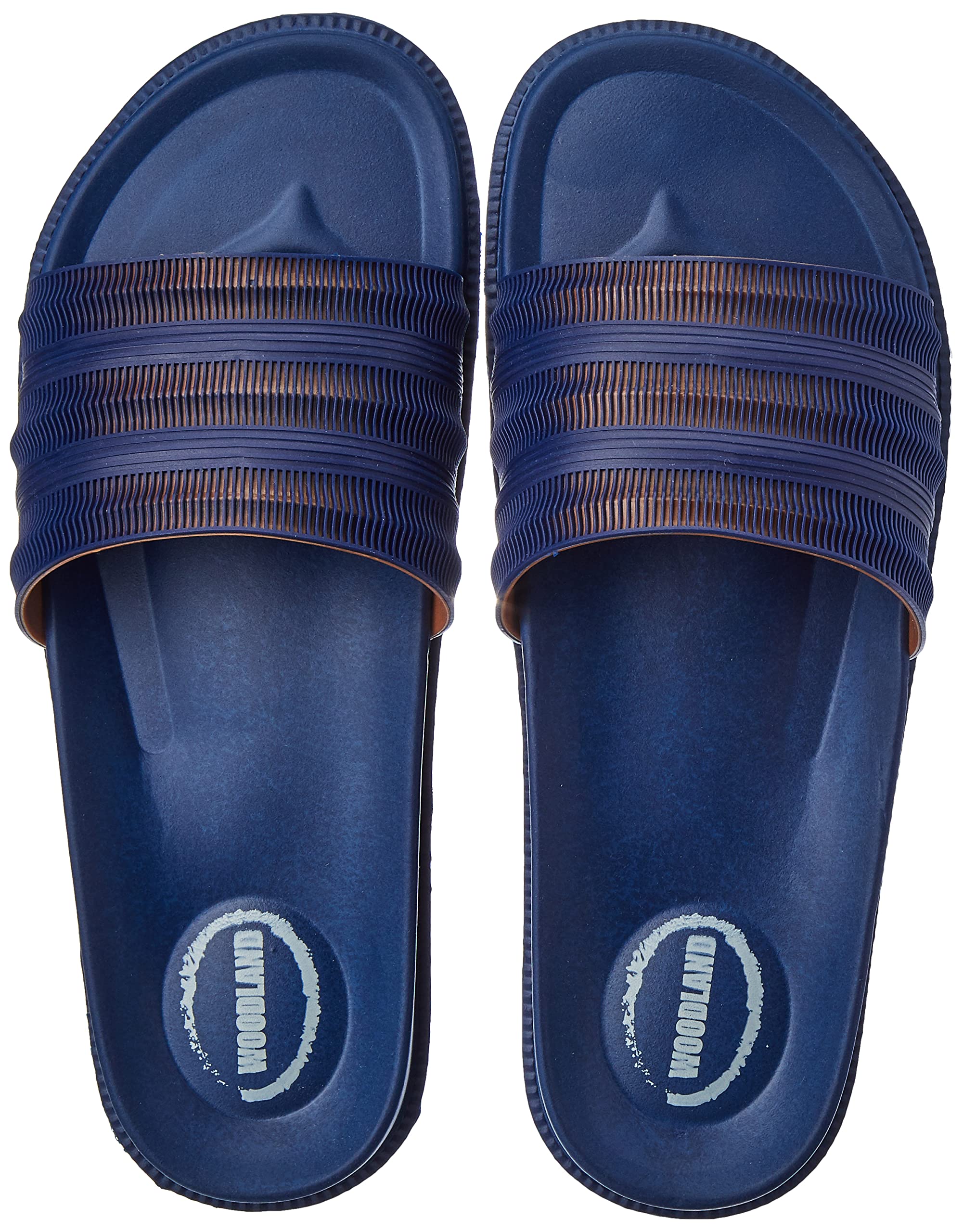 Woodland Men's Navy/Orange Slippers