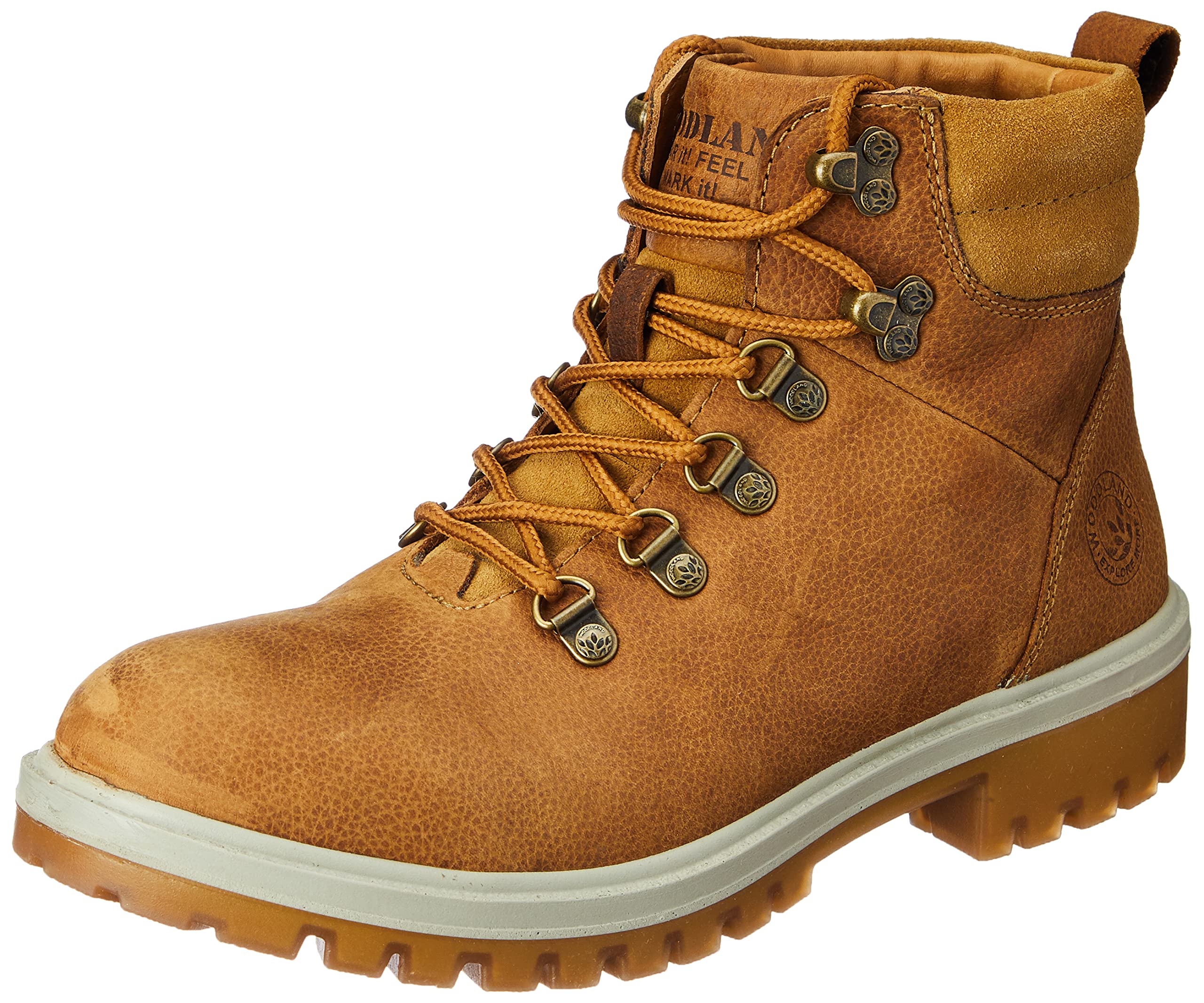 Woodland Men's Camel Leather Boots