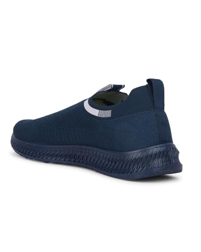 Liberty Force Walking Shoes for Men - Black & Blue - Image 5