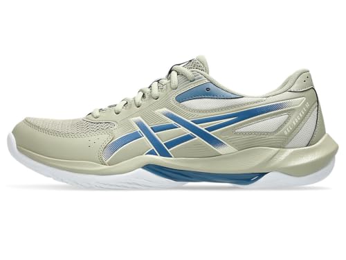 ASICS Mens Gel-Rocket 12 Indoor Court Shoes - Lichen Rock/Tranquil Teal - Image 4