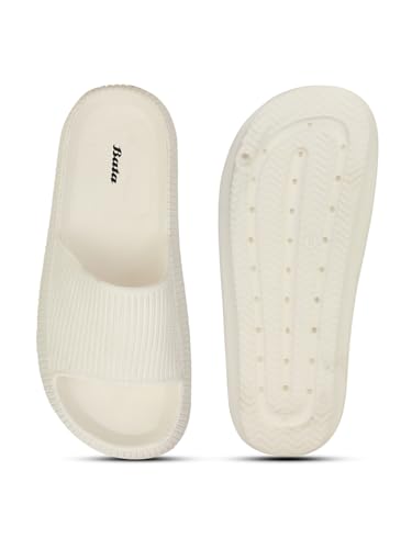Bata Zane White Mule Slippers for Men - Image 5