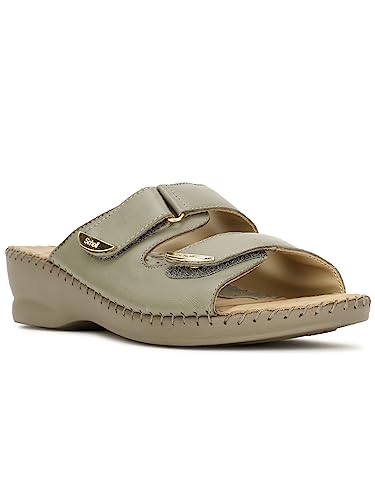 Scholl Women's Trim Mule - Light Green - Image 2