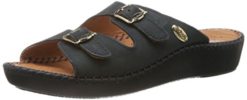 Scholl Women's Leather Sandals - Blue - Image 2