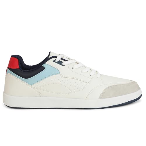 Liberty Men's Casual Lacing Sneakers - Beige Sky Blue - Image 4