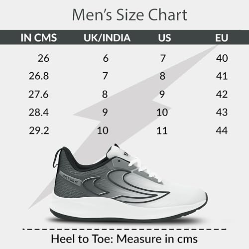 BRUTON Velox-740 Running Shoes for Men - White - Image 5