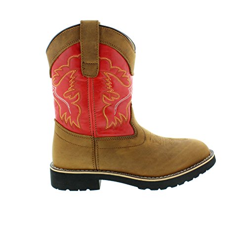 Itasca Youth Pull-on Leather/Nylon Buckaroo Western Boot - Image 2