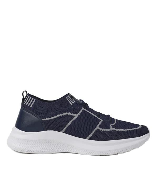 ATHLETIQ Men's Color Blocked Low Top Sneakers - Blue - Image 2