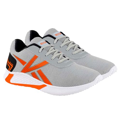Men's Grey Mesh PVC Sole Sports Shoe - Image 2