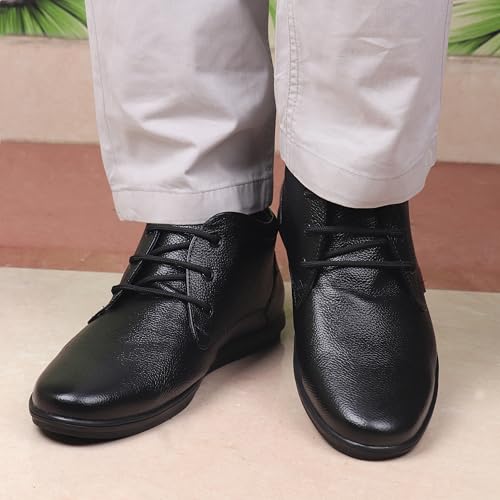 Red Chief Leather Formal Derby Shoes for Men - Image 4