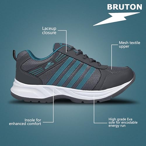 BRUTON Men's Running Walking Gym Shoes Eva Sole - Image 4