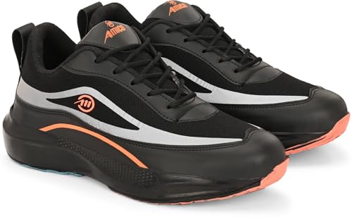 Amico Black Running Sports Shoes for Men - Image 4