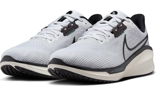 NIKE Men's Vomero Running Shoes - White Black - Image 3