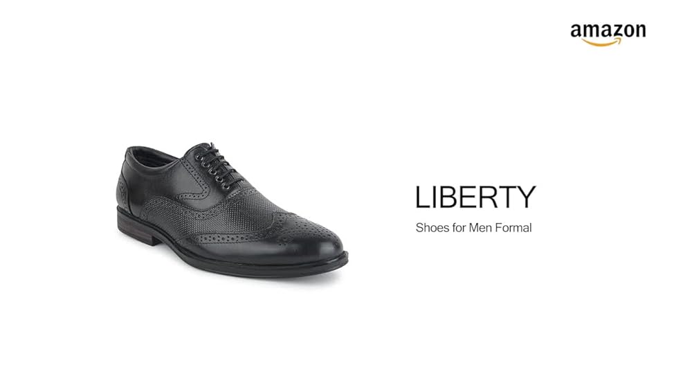 Liberty Fortune Oxford Brogue Shoes for Men - Black, Brown, Tan - Image 3