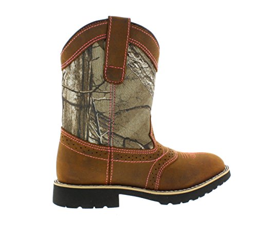 Itasca Girls Youth Pull-on Leather/Nylon Western Boot - Image 2