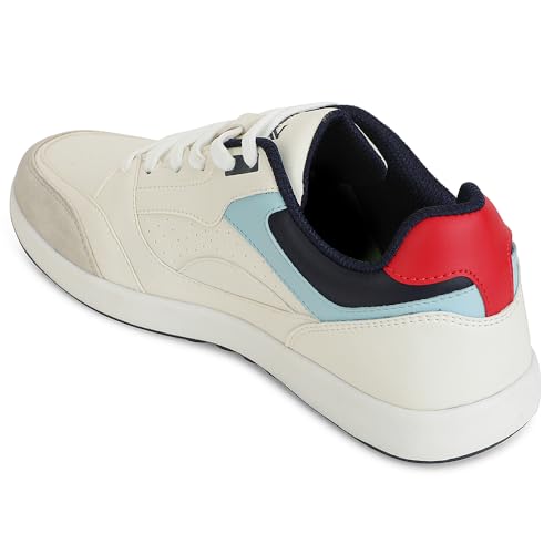 Liberty Men's Casual Lacing Sneakers - Beige Sky Blue - Image 5