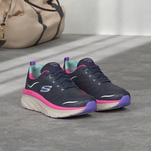 Skechers Women's D'Lux Walker - Mauve Slip-ins Sneaker - Image 3