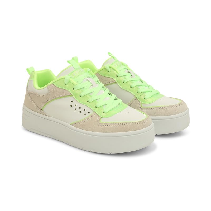 Skechers Girl Court High Glitter Canvas Shoe - Image 3