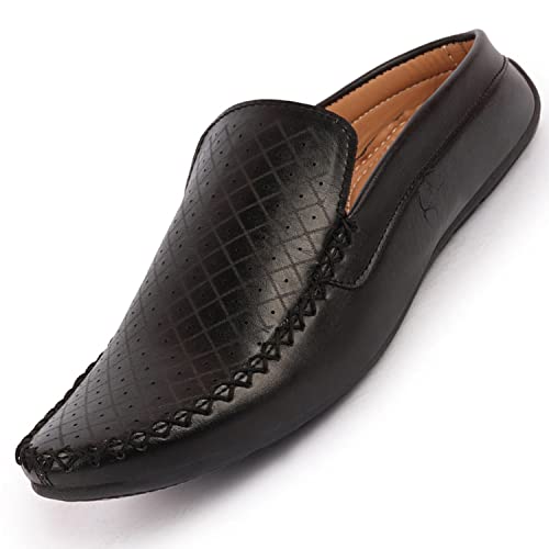 FAUSTO Mens Perforated Driving Moccasins - Image 2