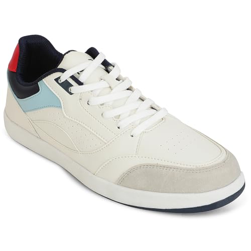 Liberty Men's Casual Lacing Sneakers - Beige Sky Blue - Image 2
