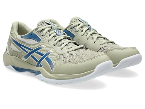 ASICS Mens Gel-Rocket 12 Indoor Court Shoes - Lichen Rock/Tranquil Teal - Image 5