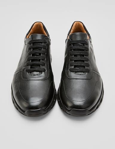 Symbol Mens Leather Sneakers - Smart Casual - Image 5