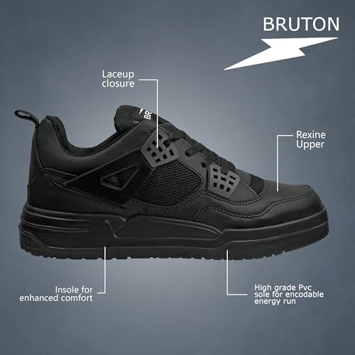 BRUTON BlazeX Running Shoes for Men - White - Image 4