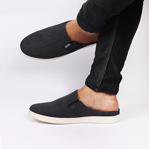 FAUSTO Men's Casual Canvas Slip On Shoes - Image 4
