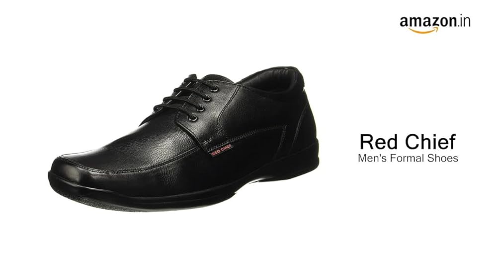 Red Chief Leather Formal Derby Shoes for Men - Image 3