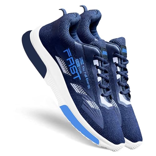 BRUTON Running Shoes for Men - Combo Pack (Blue, Grey) - Image 3