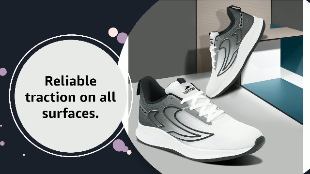 BRUTON EVA Lite Sport Running Shoes for Men - White - Image 3