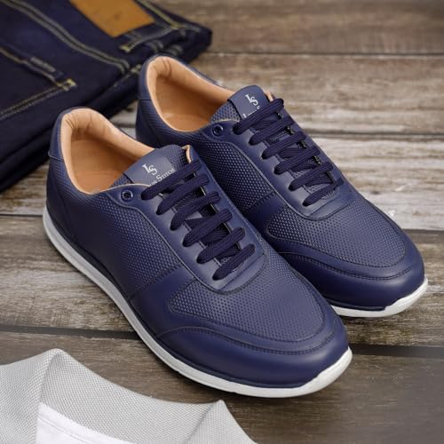 LOUIS STITCH Men's Brazillian Blue Sneakers - Image 4