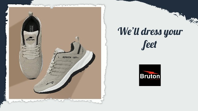 BRUTON EVA Lite Sport Shoes for Men - Grey - Image 3