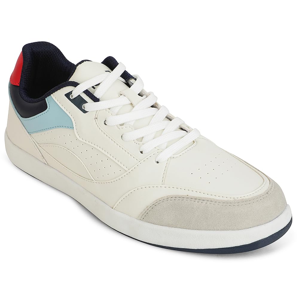 Liberty Men's Casual Lacing Sneakers - Beige Sky Blue