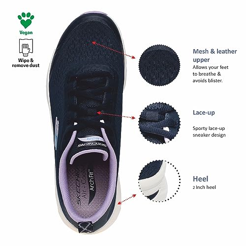 Skechers Women's Arch Fit D'Lux Cozy Path Lace Up Shoe - Image 5