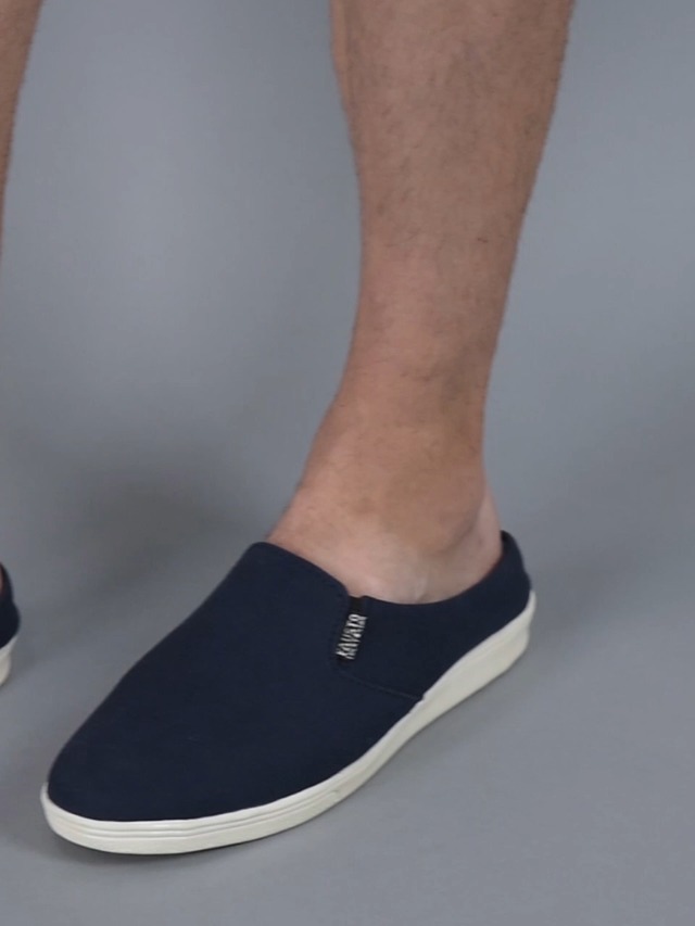 FAUSTO Men's Casual Canvas Slip On Shoes - Image 3