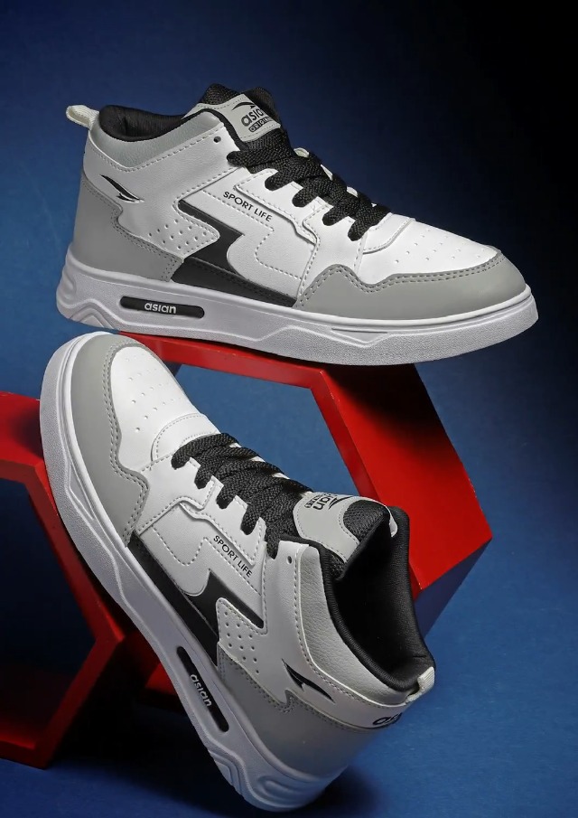 ASIAN Men's White Casual Sneaker - Image 3