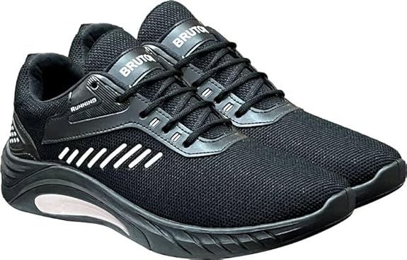 BRUTON Sports Running Walking Gym Shoes Lace-Up Sneakers for Men Boys